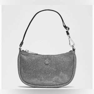 lululemon athletica Silver Metallic Mini Shoulder Bag